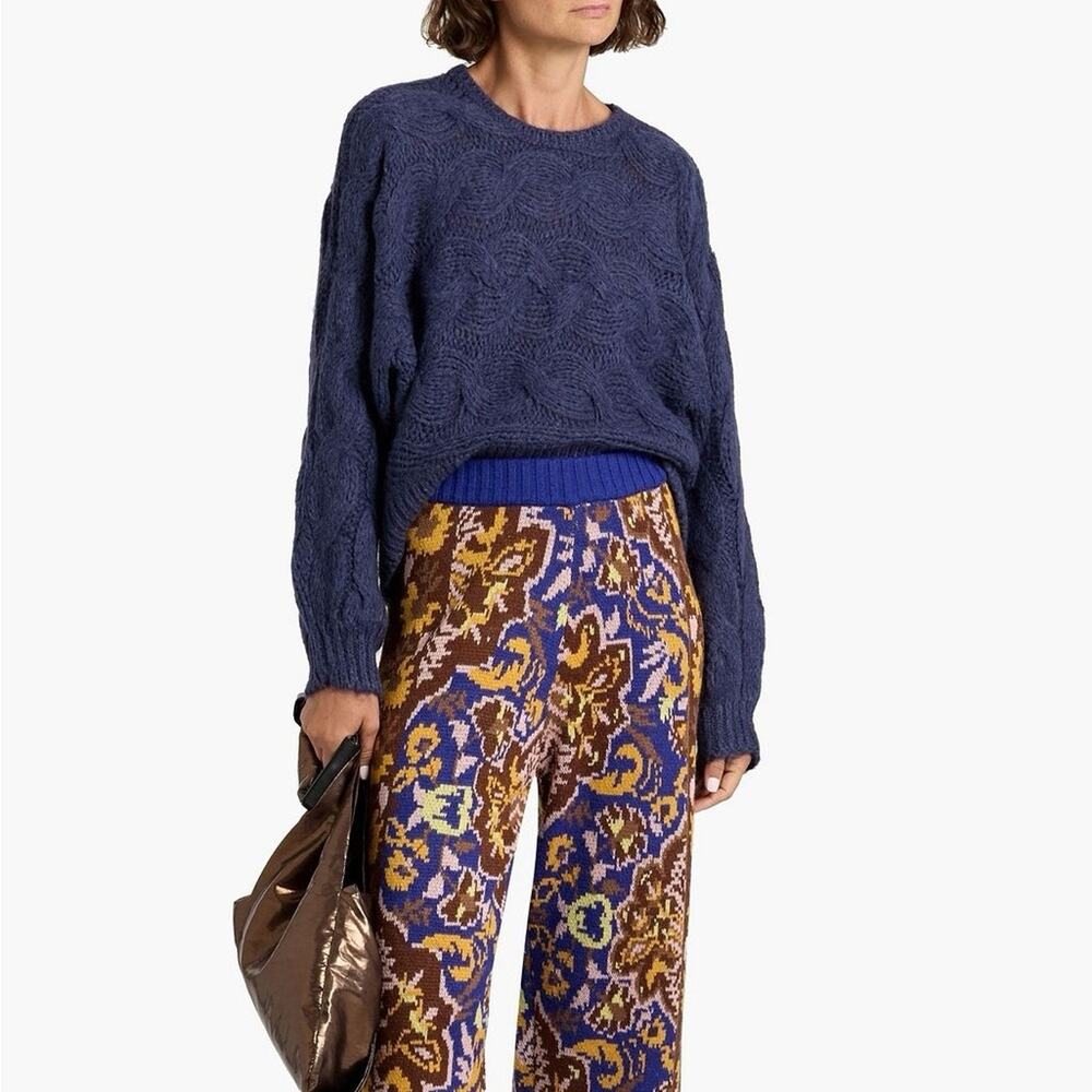Farm Rio Cable Knit Sweater M - Picture 6 of 6